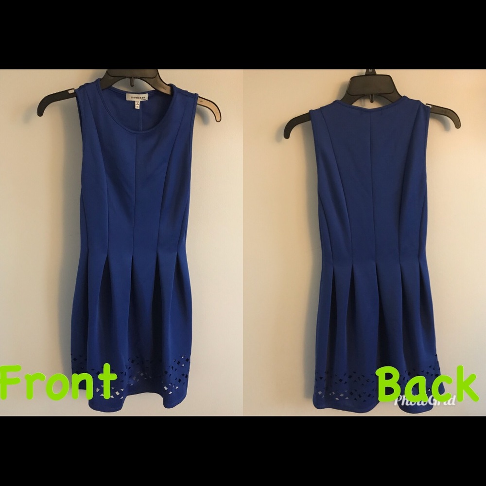 Royal Blue Dress w/ geometric cut outs